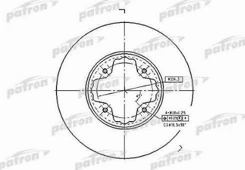 Patron PBD2679 - Гальмівний диск avtolavka.club