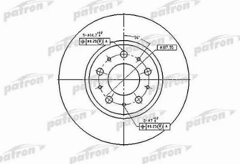 Patron PBD2671 - Гальмівний диск avtolavka.club