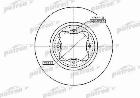 Patron PBD2024 - Гальмівний диск avtolavka.club