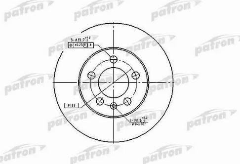 Patron PBD2803 - Гальмівний диск avtolavka.club