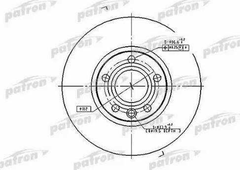 Patron PBD2810 - Гальмівний диск avtolavka.club