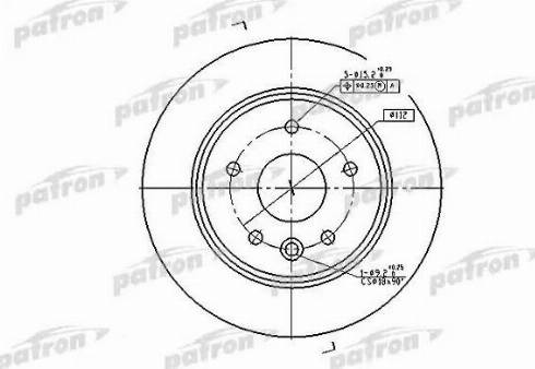 Patron PBD2794 - Гальмівний диск avtolavka.club