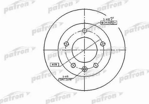 Patron PBD2790 - Гальмівний диск avtolavka.club