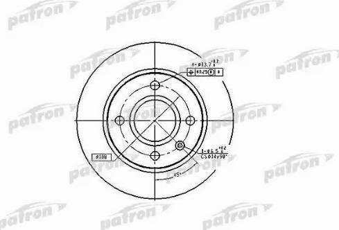 Patron PBD2753 - Гальмівний диск avtolavka.club