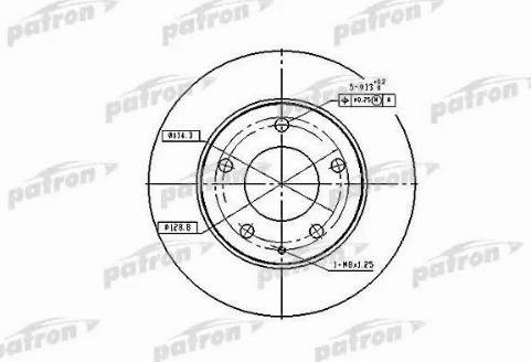 Patron PBD2704 - Гальмівний диск avtolavka.club