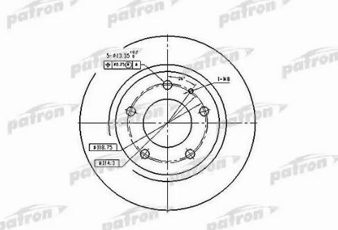 Patron PBD2705 - Гальмівний диск avtolavka.club