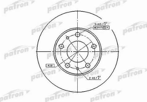 Patron PBD2728 - Гальмівний диск avtolavka.club