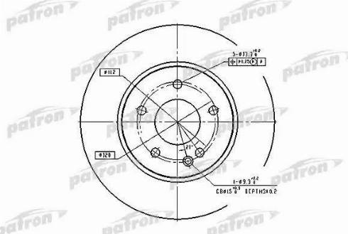 Patron PBD2779 - Гальмівний диск avtolavka.club