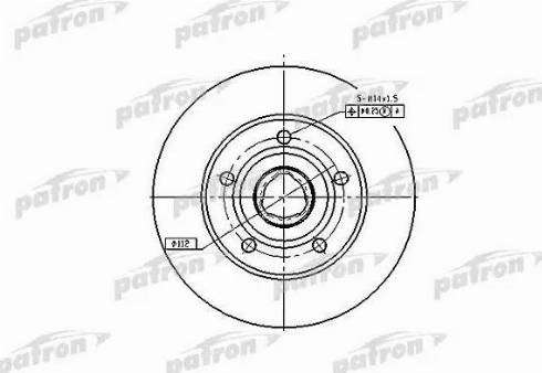 Patron PBD2771 - Гальмівний диск avtolavka.club