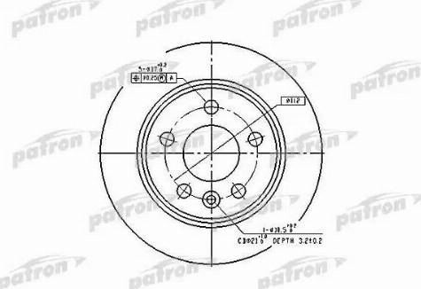 Patron PBD2777 - Гальмівний диск avtolavka.club