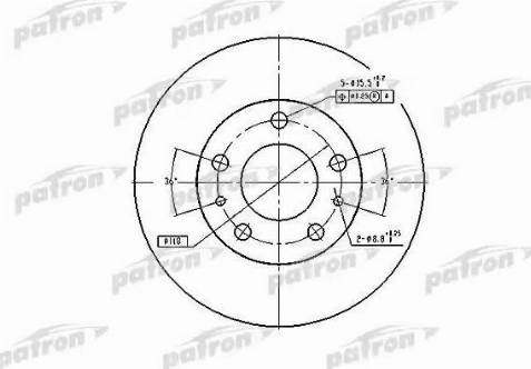 Patron PBD7219 - Гальмівний диск avtolavka.club