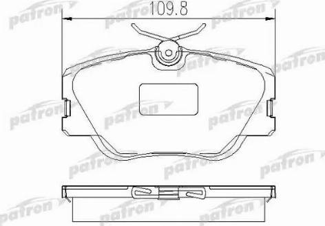 Patron PBP415 - Гальмівні колодки, дискові гальма avtolavka.club
