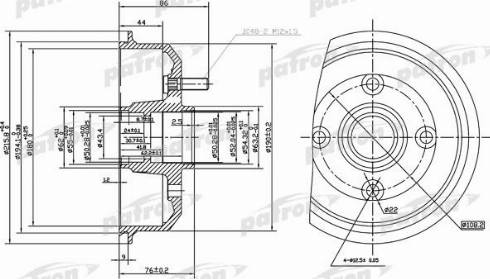 Patron PDR1529 - Гальмівний барабан avtolavka.club