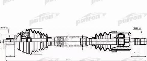 Patron PDS6877 - Приводний вал avtolavka.club