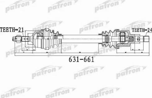 Patron PDS0481 - Приводний вал avtolavka.club