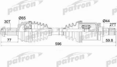 Patron PDS0421 - Приводний вал avtolavka.club