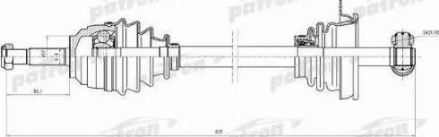 Patron PDS0587 - Приводний вал avtolavka.club