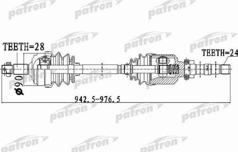 Patron PDS0050 - Приводний вал avtolavka.club