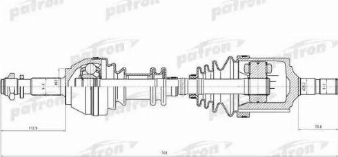 Patron PDS0082 - Приводний вал avtolavka.club