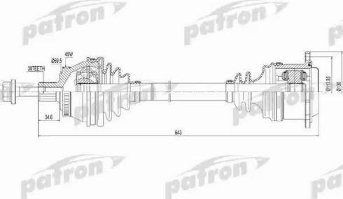 Patron PDS0110 - Приводний вал avtolavka.club