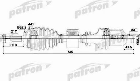 Patron PDS0117 - Приводний вал avtolavka.club