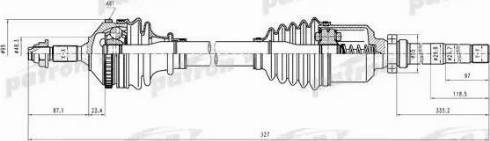 Patron PDS0390 - Приводний вал avtolavka.club