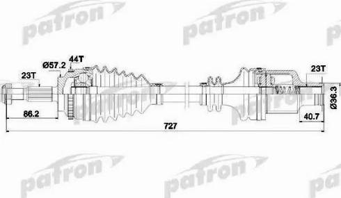 Patron PDS0361 - Приводний вал avtolavka.club