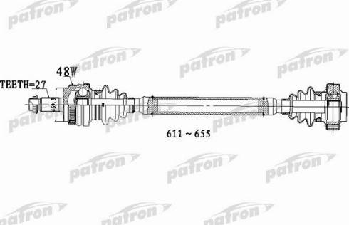 Patron PDS0308 - Приводний вал avtolavka.club