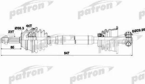 Patron PDS0299 - Приводний вал avtolavka.club