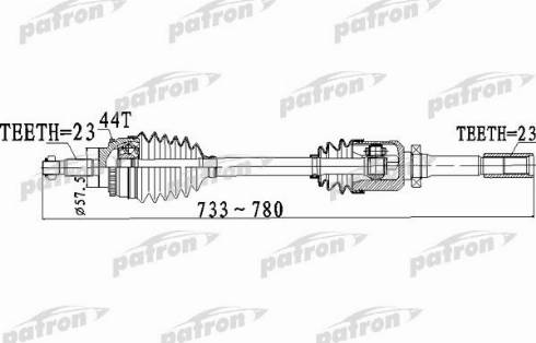 Patron PDS0263 - Приводний вал avtolavka.club