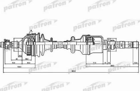 Patron PDS1518 - Приводний вал avtolavka.club