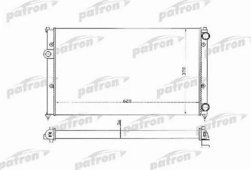 Patron PRS3369 - Радіатор, охолодження двигуна avtolavka.club