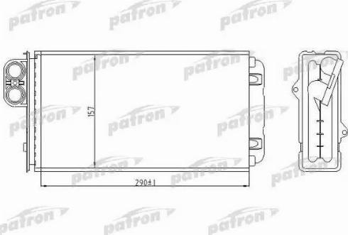 Patron PRS2018 - Теплообмінник, опалення салону avtolavka.club