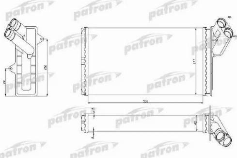 Patron PRS2020 - Теплообмінник, опалення салону avtolavka.club
