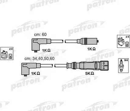 Patron PSCI1003 - Комплект проводів запалювання avtolavka.club