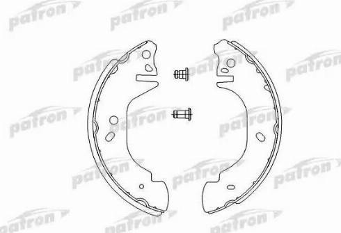 Patron PSP542 - Комплект гальм, барабанний механізм avtolavka.club