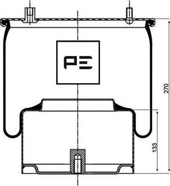 PE Automotive 084.052-73A - Кожух пневматичної ресори avtolavka.club