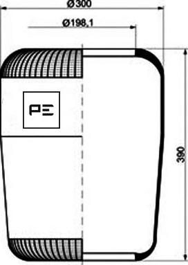 PE Automotive 084.029-70A - Кожух пневматичної ресори avtolavka.club