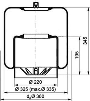 PE Automotive 084.115-71A - Кожух пневматичної ресори avtolavka.club