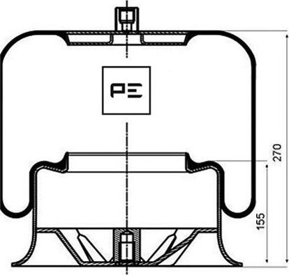 PE Automotive 084.112-71A - Кожух пневматичної ресори avtolavka.club