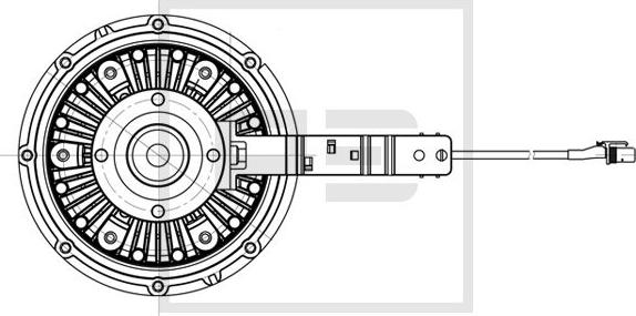PE Automotive 030.183-00A - Зчеплення, вентилятор радіатора avtolavka.club