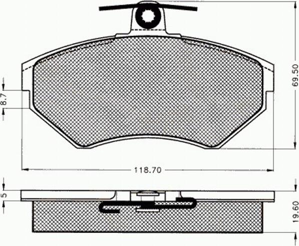 Pex 7455 - Гальмівні колодки, дискові гальма avtolavka.club