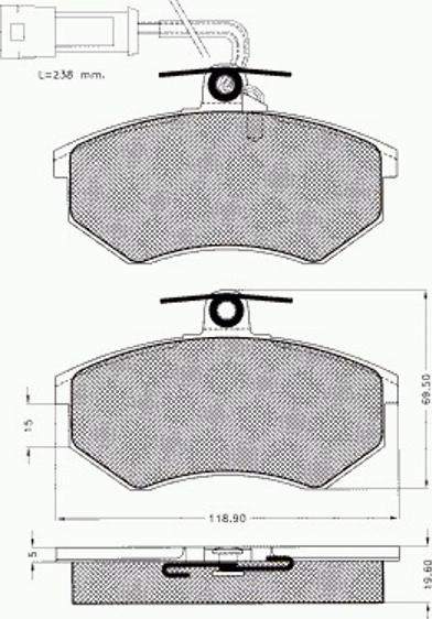 Pex 7051 - Гальмівні колодки, дискові гальма avtolavka.club