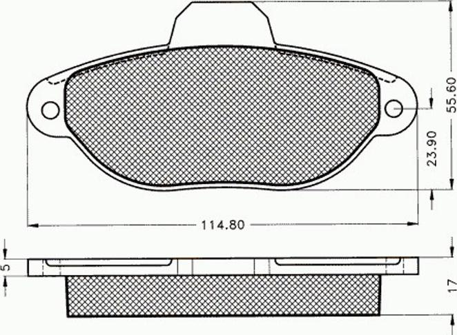 Pex 7.395 - Гальмівні колодки, дискові гальма avtolavka.club