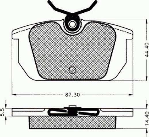 Pex 7.256 - Гальмівні колодки, дискові гальма avtolavka.club