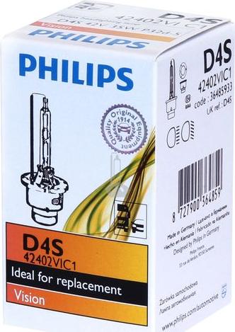 PHILIPS 42402VI - Лампа розжарювання, основна фара avtolavka.club