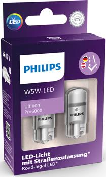 PHILIPS 11961HU60X2 - Лампа розжарювання, Освітлення салону avtolavka.club