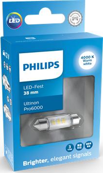 PHILIPS 11854WU60X1 - Лампа розжарювання, Освітлення салону avtolavka.club