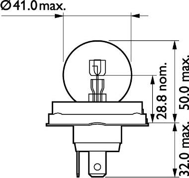 PHILIPS 13620C1 - Лампа розжарювання, фара дальнього світла avtolavka.club