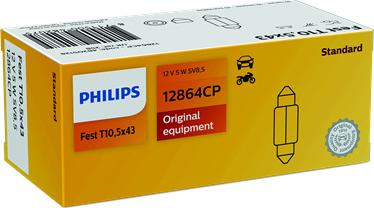 PHILIPS 12864CP - Лампа розжарювання, ліхтар освітлення номерного знака avtolavka.club